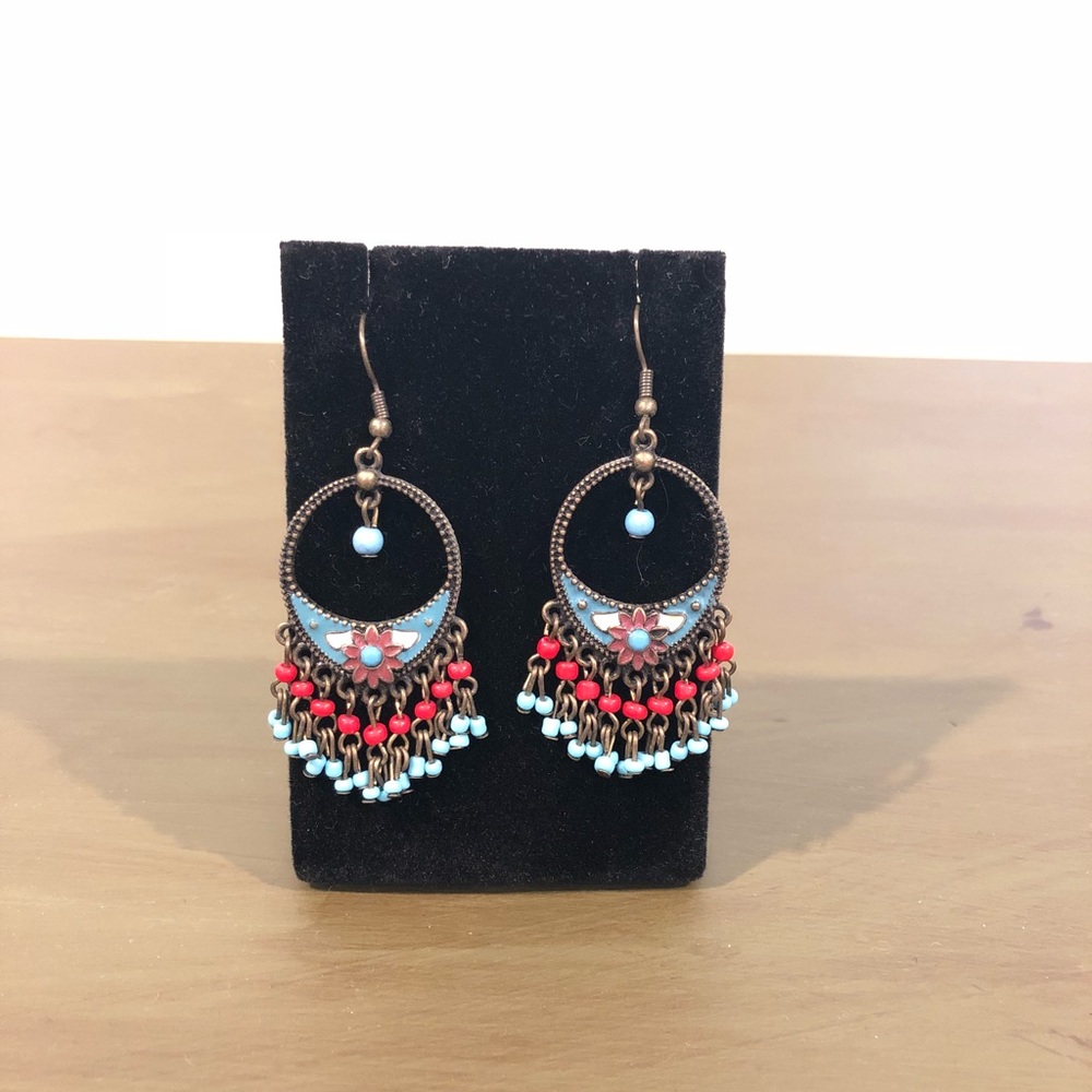 Multi colored earrings